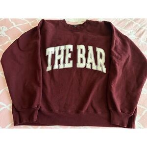 The Bar Maroon Sweatshirt